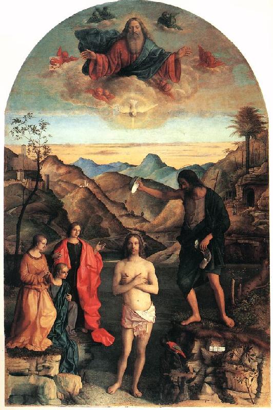 BELLINI, Giovanni Baptism of Christ ena Spain oil painting art